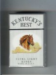 Kentucky's Best Ultra Light kings cigarettes hard box