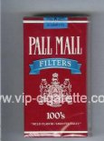Pall Mall Filters red and blue 100s cigarettes soft box Pall Mall Filters red and blue 100s cigarettes soft box