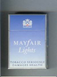 Mayfair Lights cigarettes hard box