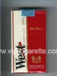 West American Blend 100s Full Flavor cigarettes soft box
