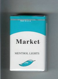 Market Menthol Lights cigarettes soft box