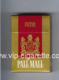 Pall Mall Filter gold and red cigarettes hard box