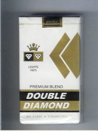 Double Diamond Premium Blend Lights 100s cigarettes soft box