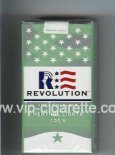 Revolution Menthol Lights 100s American Blend cigarettes soft box