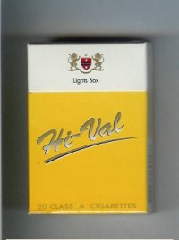 Hi-Val Lights Box cigarettes hard box