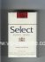 Select King Size American Blend cigarettes soft box