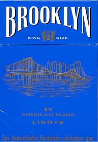Brooklyn blue cigarettes American Blend lights France
