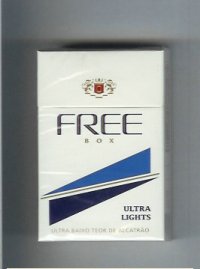 Free Box Ultra Lights Cigarettes hard box Free Box Ultra Lights Cigarettes hard box