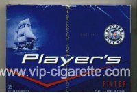 Player's Filter 25 cigarettes wide flat hard box