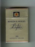 Benson and Hedges Lights cigarettes 1970s version