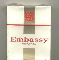 Embassy Virginia cigarettes hard box