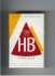 HB King Size cigarettes hard box