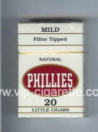 Phillies Little Cigars Mild Natural cigarettes hard box