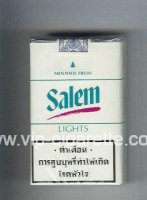 Salem Lights Menthol Fresh with red line cigarettes soft box