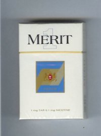 Merit 1 cigarettes hard box