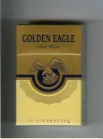 Golden Eagle Full Flavor gold and yellow cigarettes hard box Golden Eagle Full Flavor gold and yellow cigarettes hard box