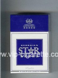 Star Georgian Lights Cigarettes hard box
