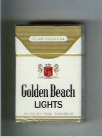 Golden Beach Lights Selected Fine Tobaccos Filter cigarettes hard box