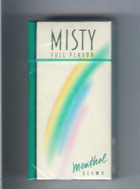 Misty Full Flavor Menthol 100s cigarettes hard box