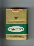 Capri mexican version Mentolado cigarettes soft box Capri mexican version Mentolado cigarettes soft box