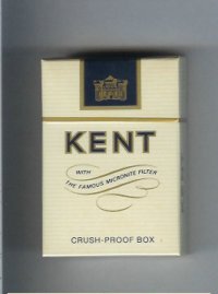 Kent With The Famous Micronite Filter cigarettes hard box