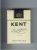 Kent With The Famous Micronite Filter cigarettes hard box