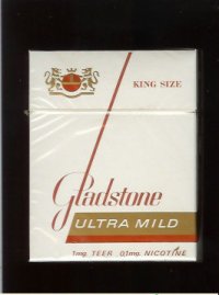 Gladstone Ultra Mild King Size 25s cigarettes Hard box
