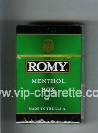 Romy Menthol cigarettes hard box
