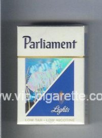 Parliament Lights hologram with a fish cigarettes hard box