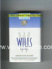 Wills W Lights American Blend cigarettes soft box