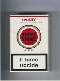 Lucky Strike Luckies An American Original Red cigarettes hard box