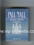 Pall Mall Famous American Cigarettes Ultra Lights cigarettes hard box Pall Mall Famous American Cigarettes Ultra Lights cigarettes hard box