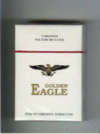 Golden Eagle Virginia Filter De luxe white cigarettes hard box