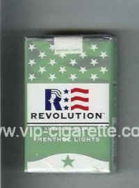 Revolution Menthol Lights American Blend cigarettes soft box