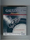 Gauloises Blondes Legeres grey 25s cigarettes hard box Gauloises Blondes Legeres grey 25s cigarettes hard box