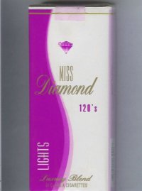 Miss Diamond Lights 120 cigarettes soft box