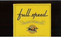 Full Speed Virginia Cigarettes wide flat hard box