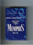 Memphis Blue American Blend cigarettes hard box