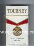 Tourney Deluxe Full Flavor 100s Box Cigarettes hard box
