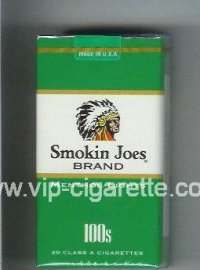 Smokin Joes Brand Menthol Lights 100s cigarettes soft box