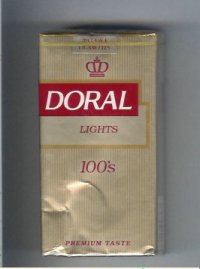 Doral Premium Taste Lights 100s cigarettes soft box