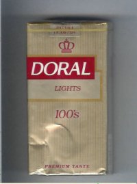 Doral Premium Taste Lights 100s cigarettes soft box Doral Premium Taste Lights 100s cigarettes soft box