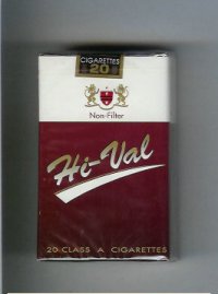 Hi-Val Non-Filter cigarettes soft box