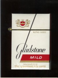 Gladstone Mild King Size cigarettes hard box