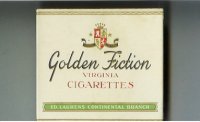 Golden Fiction Virginia Cigarettes wide flat hard box