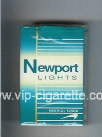 Newport Lights Menthol green and white cigarettes soft box