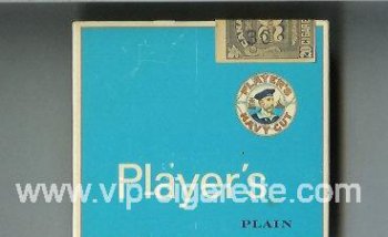 Player\'s Navy Cut Plain blue cigarettes wide flat hard box