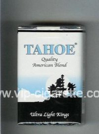 Tahoe Quality American Blend Ultra Light Kings cigarettes soft box