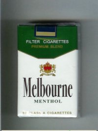 Melbourne Menthol Premium Blend cigarettes soft box