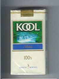 Kool Milds Menthol 100s cigarettes soft box